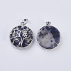 Natural & Synthetic Mixed Stone Pendants G-K234-E-3