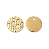 Ion Plating(IP) 304 Stainless Steel Charms STAS-Q215-09G-1