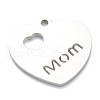 Non-Tarnish 304 Stainless Steel Pendants STAS-B016-08P-1