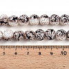 Transparent Baking Painted Glass Beads Strands DGLA-N009-10mm-08-5