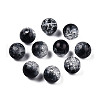 Transparent Crackle Acrylic Beads CACR-N002-24B-3