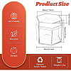 Plastic Transparent Hexagon Storage Box CON-WH0080-89-2