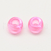 Transparent Acrylic European Beads MACR-Q156-02G-1