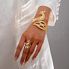 Peacock Alloy Cuff Bangles & Cuff Rings Sets FS-WG082E5-01-2