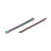 Ion Plating(IP) 304 Stainless Steel Connector Charms STAS-Q323-06C-RC-2
