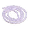 Baking Painted Transparent Glass Beads Strands DGLA-A034-J2mm-B06-3