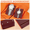 Portable PU Leather Single Watch Pouch Storage Bags ABAG-WH0048-20B-4