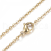 304 Stainless Steel Cable Chain Necklaces NJEW-P170-02G-08-2