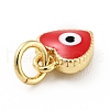 Rack Plating Brass Enamel Charms KK-G387-07G-02-3