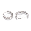 201 Stainless Steel Huggie Hoop Earrings EJEW-O095-05-04-3