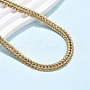 7.5MM 304 Stainless Steel Wheat Chain Necklaces for Women NJEW-C083-02G-2