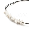 Synthetic Howlite Chips Braided Bead Bracelet BJEW-JB08019-13-4