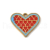 304 Stainless Steel Enamel Charms STAS-P388-19H-G-1