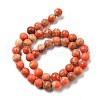 Natural Imperial Jasper Beads Strands G-A175B-8mm-07-7