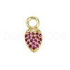 Brass Micro Pave Cubic Zirconia Pendants KK-M322-48G-02-1