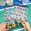 50Pcs OPP Plastic Football Printed Candy Storage Bags ABAG-TAC0014-05-5