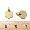 Geometric Figure Style 304 Stainless Steel Stamping Blank Tag Charms STAS-D302-03E-3