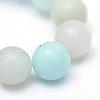 Round Natural Grade A Amazonite Bead Strands G-R345-4mm-16-4