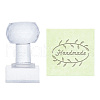 Clear Acrylic Soap Stamps DIY-WH0446-006-1