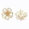 Brass Stud Earrings KK-S348-122-2