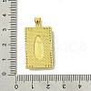 Real 18K Gold Plated Brass Micro Pave Clear Cubic Zirconia Pendants KK-H472-36D-G-3