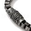 316 Surgical Stainless Steel Box Chain Bracelets with Magnetic Clasps BJEW-Q349-06B-02-3