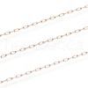 Ion Plating(IP) 304 Stainless Steel Paperclip Chains CHS-F010-01A-RG-2