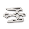 201 Stainless Steel Pendants STAS-S157-14P-2
