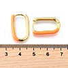 Oval Brass Hoop Earrings EJEW-D314-03G-5