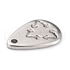 304 Stainless Steel Pendants STAS-O145-42P-3