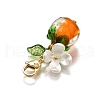 3Pcs Handmade Lampwork Fruits Pendant Decorations HJEW-TA00347-5
