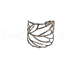 Hollow Out Leaf Alloy Cuff Bangles & Cuff Rings Sets FS-WGC430D-01-5