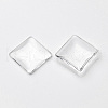 Transparent Glass Square Cabochons X-GGLA-S022-20mm-2