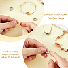 SUPERFINDINGS 4Pcs 2 Colors Brass Double Fold Over Clasps FIND-FH0010-40-3