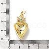 Brass Rhinestone Pendants KK-V002-07G-3