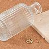 Brass Clear Cubic Zirconia Heart Pendant Box Chain Necklaces NJEW-M079-03G-2