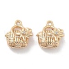 Brass Micro Pave Cubic Zirconia Pendants KK-M102-44G-1
