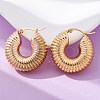 Chunky Vintage Grooved Hoop Earrings for Women X1-EJEW-O096-52G-1