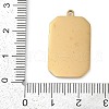 304 Stainless Steel Enamel Pendants STAS-I325-003G-3