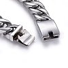 304 Stainless Steel Curb Chains Bracelets BJEW-E346-19P-3