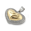 Brass Micro Pave Cubic Zirconia Pendants KK-C091-02A-PG-2