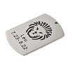 Non-Tarnish 304 Stainless Steel Pendants STAS-C098-01G-P-2