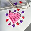 Valentine's Day Theme Food Grade Pendant Silicone Molds X-DIY-D050-12-4