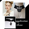 SUNNYCLUE 10Pcs Halloween Alloy Oval Pendants FIND-SC0011-18B-5