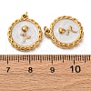 304 Stainless Steel Enamel Pendants STAS-U061-51G-02A-3