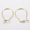 304 Stainless Steel Hoop Earrings Findings Kidney Ear Wires STAS-G179-44G-2