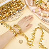 Polyester Lace Ribbon with Plastic Charms Tassel OCOR-WH0078-202A-01-3