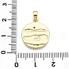 Brass Micro Pave Cubic Zirconia Pendants KK-T070-37G-3