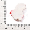 Christmas Duck Theme Opaque Resin Cabochons RESI-Q010-03A-3