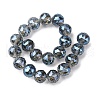 Transparent Electroplate Glass Beads Strands EGLA-N002-34H-F04-4
